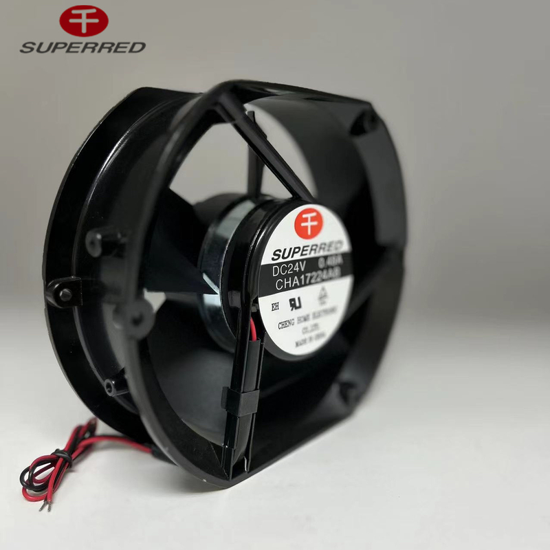 80x80x25mm CPU DC فن 25dBA کم سر و صدا پلاستیک PBT مواد سیاه رنگ